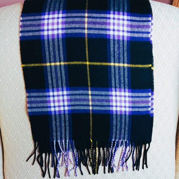 FALL WINTER 3 scarf cozy warm wraps Mauves Purples Greys various textures EUC - Picture 5 of 6